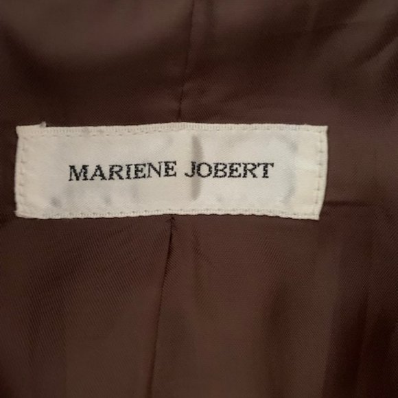 Mariene Jobert Brown Cotton Coat Size M - Picture 3 of 5